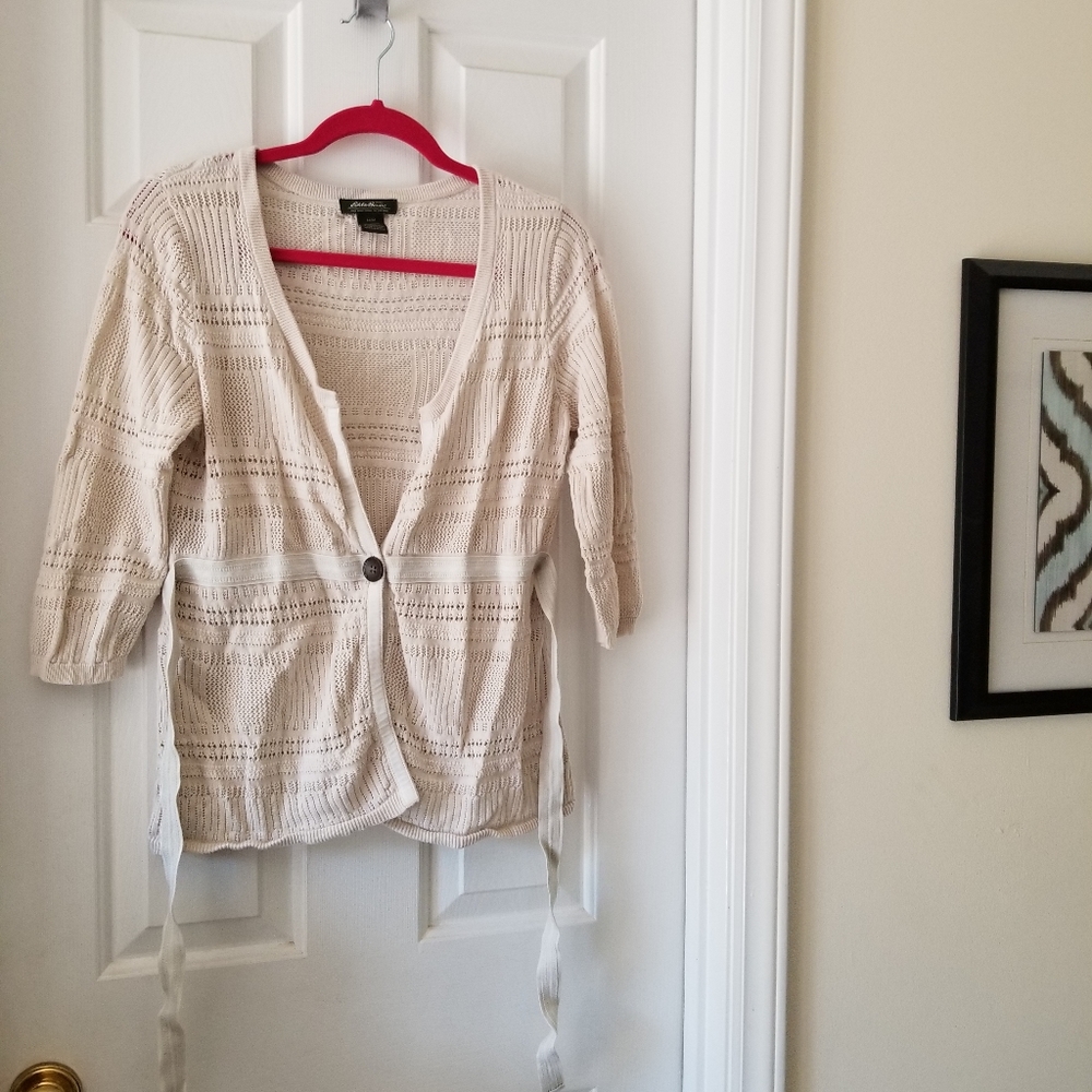 Eddie Bauer 3/4 Sleeve Cardigan